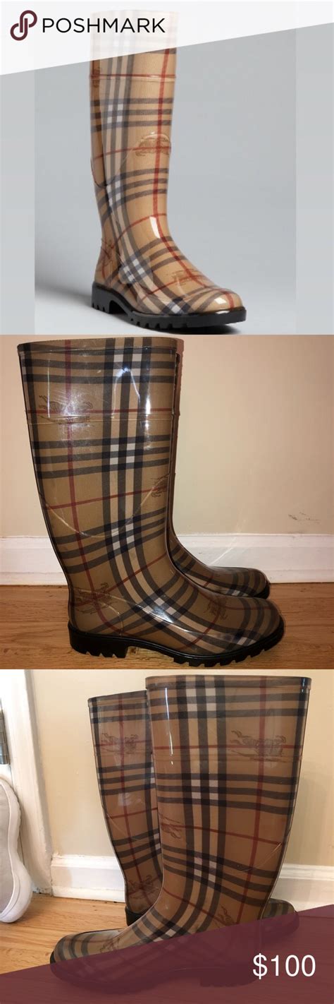 authentic burberry rain boots.